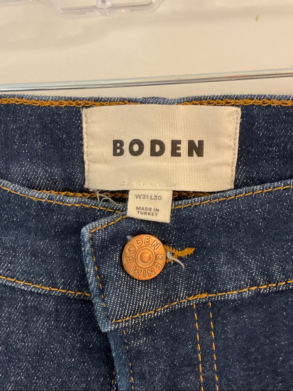 Boden Wide-Leg Jeans Dark Wash W31 L30 - Picture 2 of 5